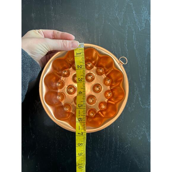 Copper Mold- Circle- some wear, hanger attached- gumdrop- jello - kitchen decor - Picture 5 of 11